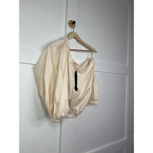 NWT Johanna Ortiz Elastic Waist Florencia One-Shoulder Top Ecru Cream Size: 8 - Picture 3 of 8